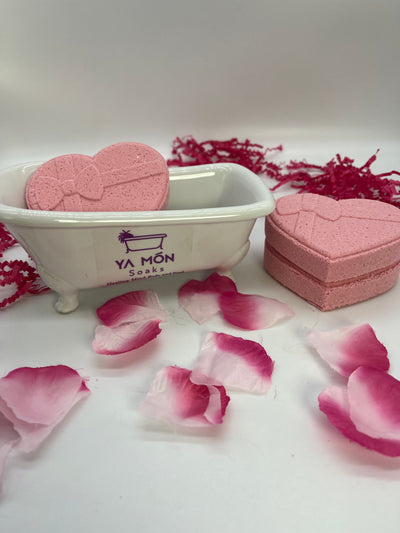all natural mother's day themed bath bombs